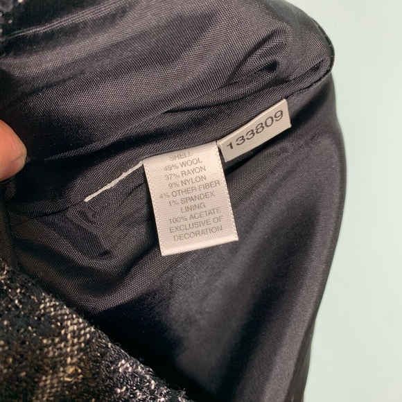 Ann Taylor Gray Wool Blend Textured Pencil Skirt - Picture 6 of 8